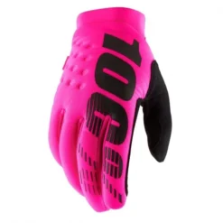 100% 100% (MX24) Gloves - Brisker - Fluo Pink