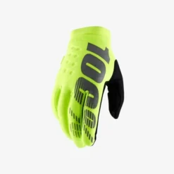 100% 100% (MX24) Gloves - Youth - Brisker - Fluo Yellow