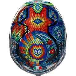 AGV AGV (2023) Helmet - K3 Rossi Winter Test 2018 (Mosaic) -Bicycle Equipment Store agv 2023 helmet k3 rossi winter test 2018 mosaic p24925 268250 medium