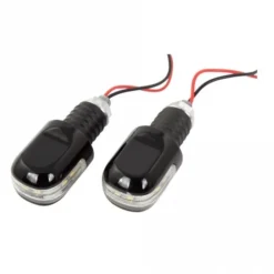 Bike It Bike It - Bar Ends W/ White LEDs - Black Pair (18mm)