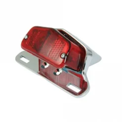 Bike It Bike It - Complete Lucas Type Universal Rear Light W/Number Plate Bracket - Chrome