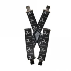 Bike It Bike It - Rider Braces - Isle Of Man (Black/White)