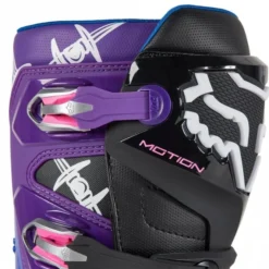 Fox Europe - Fox Fox (MX23) Boots - MOTION - SE BARB WIRE - Black/Purple/Yellow -Bicycle Equipment Store fox europe fox fox mx23 boots motion se barb wire black purple yellow p25490 259045 medium
