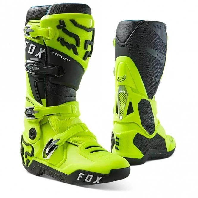 Fox Europe - Fox FOX (MX24) Boots - INSTINCT 2.0 (Fluo Yellow) 1 Fox Europe - Fox FOX (MX24) Boots - INSTINCT 2.0 (Fluo Yellow)