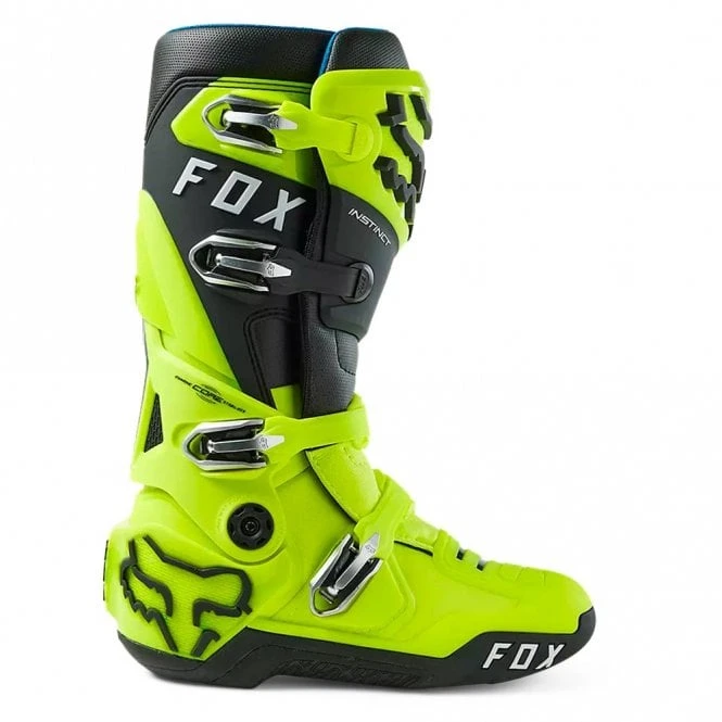 Fox Europe - Fox FOX (MX24) Boots - INSTINCT 2.0 (Fluo Yellow) 2 Fox Europe - Fox FOX (MX24) Boots - INSTINCT 2.0 (Fluo Yellow) - Image 2