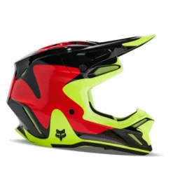 Fox Europe - Fox Fox (MX24) Helmet - V3 - REVISE - Black/Red/Fluo Yellow