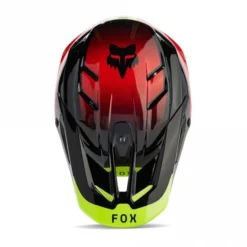 Fox Europe - Fox Fox (MX24) Helmet - V3 - REVISE - Black/Red/Fluo Yellow -Bicycle Equipment Store fox europe fox fox mx24 helmet v3 revise black red fluo yellow p26178 326308 medium