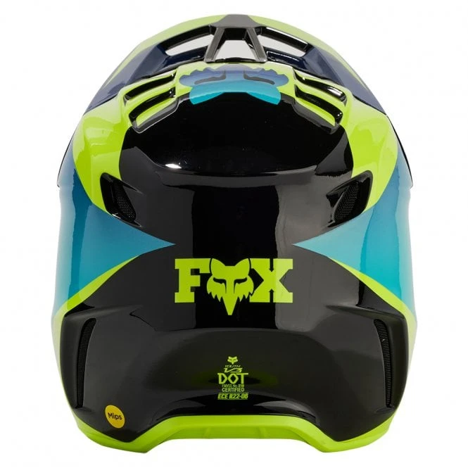 Fox Europe - Fox Fox (MX24) Helmet - Youth - V3 - STREAK - Black/Fluo Yellow 5 Fox Europe - Fox Fox (MX24) Helmet - Youth - V3 - STREAK - Black/Fluo Yellow - Image 5
