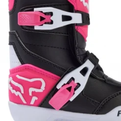 Fox Europe - Fox FOX (MX24) Kids Boots - COMP Pee Wee (Black/Pink) -Bicycle Equipment Store fox europe fox fox mx24 kids boots comp pee wee black pink p26503 325414 medium