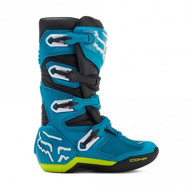 Fox Europe - Fox FOX (MX24) Youth Boots - COMP (Blue/Yellow) 2 Fox Europe - Fox FOX (MX24) Youth Boots - COMP (Blue/Yellow) - Image 2