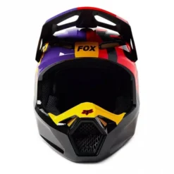 Fox Europe - Fox Fox (SALE) Helmet - Youth - V1 MIPS - XPOZR - Red/Black/Purple/Yellow -Bicycle Equipment Store fox europe fox fox sale helmet youth v1 mips xpozr red black purple yellow p23980 299860 medium