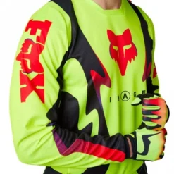 Fox Europe - Fox Fox (SALE) Jersey - 180 - KOZMIK - Fluo Yellow/Red -Bicycle Equipment Store fox europe fox fox sale jersey 180 kozmik fluo yellow red p25277 288356 medium