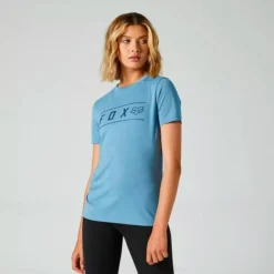 Fox Europe - Fox Fox (SALE) Tee/T-Shirt - Womens - PINNACLE Tech - Dusty Blue