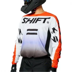 Fox Europe - Shift Shift (SALE) Jersey - White Label - FADE (White/Orange) - WAS £32 -Bicycle Equipment Store fox europe shift shift sale jersey white label fade white orange was 32 p18265 209463 medium
