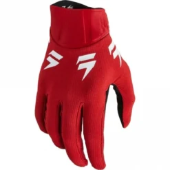 Fox Europe - Shift Shift (SALE) Youth Gloves - White Label - TRAC (Red) WAS £22
