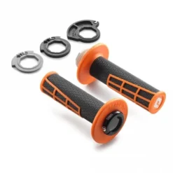 KTM ODI (Grips) Lock-On - Half Waffle - GENUINE - 2T & 4T - Black W/Orange