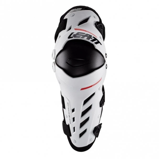 Leatt Leatt (MX24) Armour - Knee - Dual Axis - White/Black/Red 2 Leatt Leatt (MX24) Armour - Knee - Dual Axis - White/Black/Red - Image 2