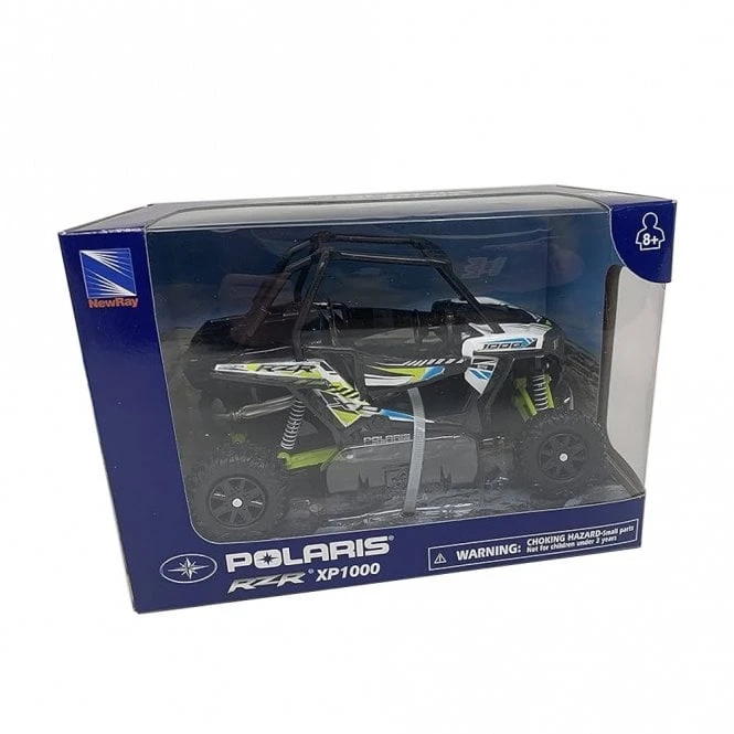 New Ray Toys New Ray Toys - 1:18 - UTV/Buggy - Polaris - RZR XP1000 - White/Blue/Fluo Yellow 2 New Ray Toys New Ray Toys - 1:18 - UTV/Buggy - Polaris - RZR XP1000 - White/Blue/Fluo Yellow - Image 2