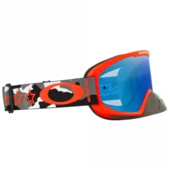 Oakley Oakley (MX23) Goggle - O-Frame 2.0 Pro - TROY LEE CAMO - Fluo Orange/Black W/Polycarbonate Black Ice Iridium -Bicycle Equipment Store oakley mx23 goggle o frame 2 0 pro troy lee camo fluo orange black w polycarbonate black ice iridium p21808 231175 medium