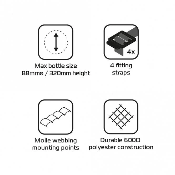 Oxford Products Oxford - Bottle Stash For Fuel Flasks - OX837 4 Oxford Products Oxford - Bottle Stash For Fuel Flasks - OX837 - Image 4