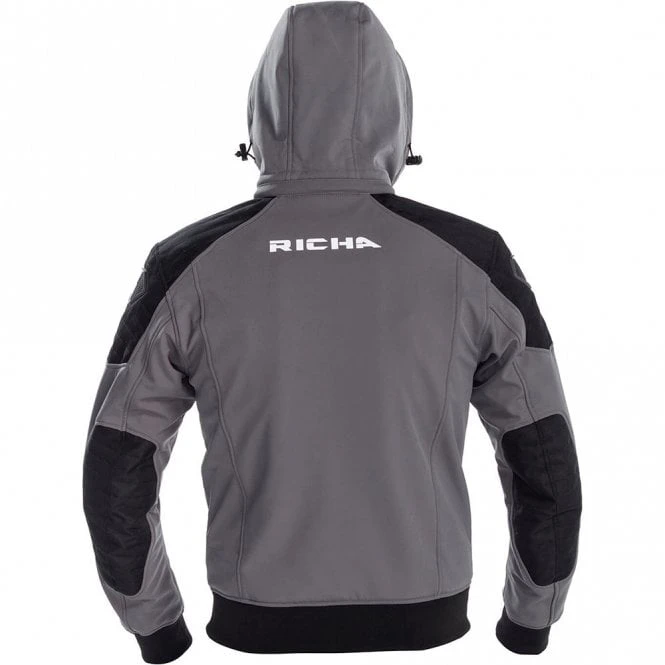 Richa Richa (2023) Hoodie - Atomic Soft Shell (Grey) 2 Richa Richa (2023) Hoodie - Atomic Soft Shell (Grey) - Image 2