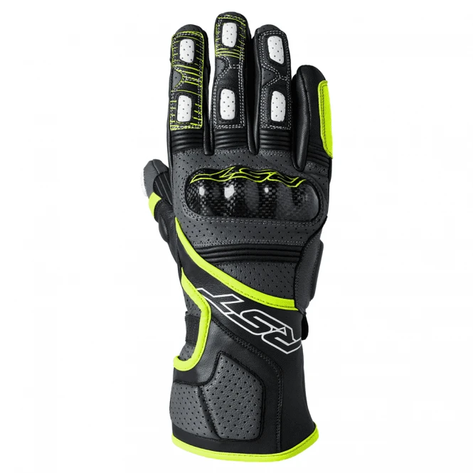RST RST (2023) Gloves, Leather - Fulcrum CE (Grey/Fluo Yellow/Black) 1 RST RST (2023) Gloves, Leather - Fulcrum CE (Grey/Fluo Yellow/Black)