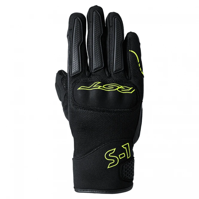 RST RST (2023) Gloves - S-1 Mesh CE (Black/Fluo Yellow) 1 RST RST (2023) Gloves - S-1 Mesh CE (Black/Fluo Yellow)