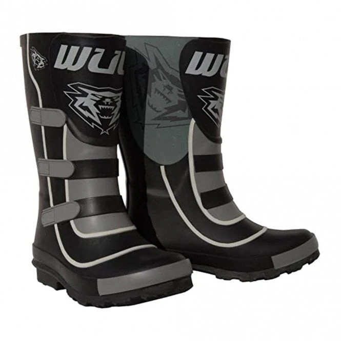 Wulfsport Wulfsport - Pee Wee - Mudstompers/Wellies (Black/Grey) 1 Wulfsport Wulfsport - Pee Wee - Mudstompers/Wellies (Black/Grey)